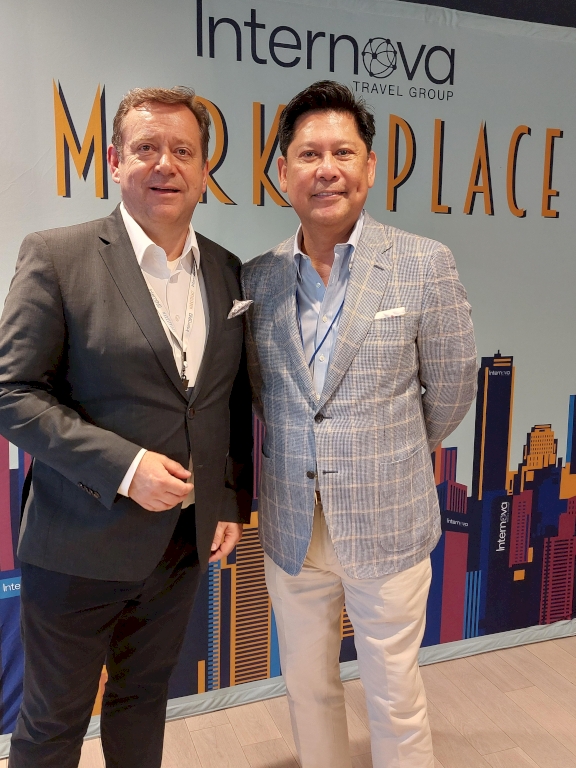 Rolf with Albert Herrera, Executive Vice President of partner relations at Internova Travel Group