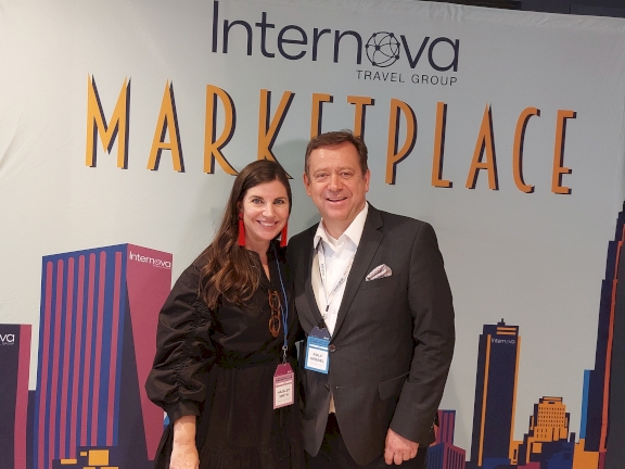 Rolf with Haisley Smith, VP Program development at Internova travel group