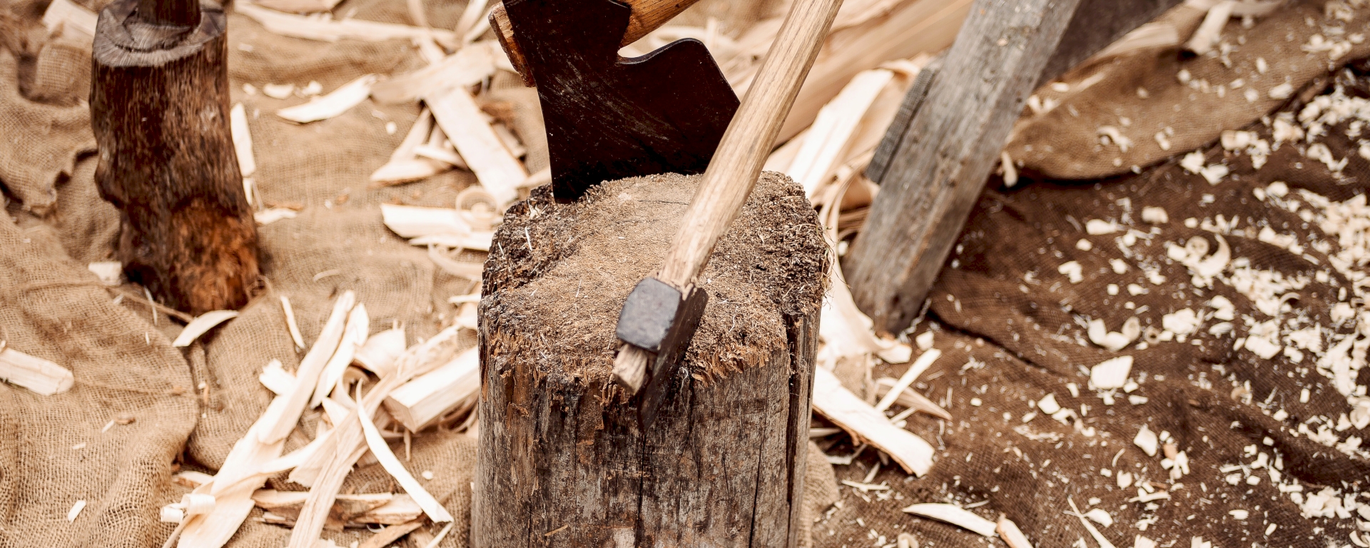 Wooden axe