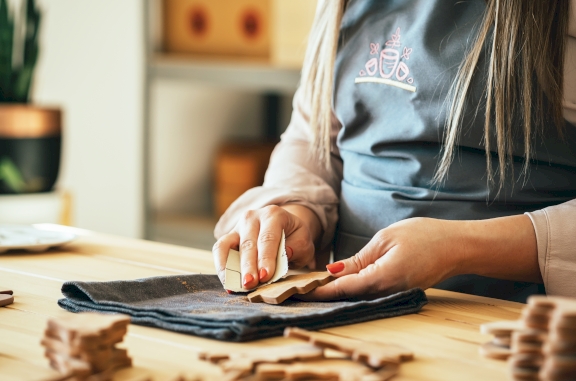 Handmade wooden art