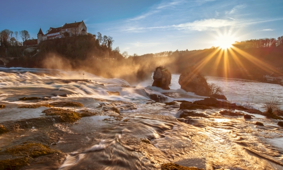 Rhine falls in Switzerland