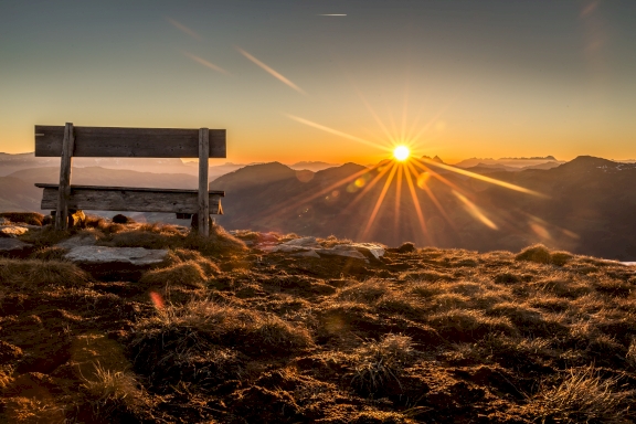 Breathtaking view from the top of the mountains