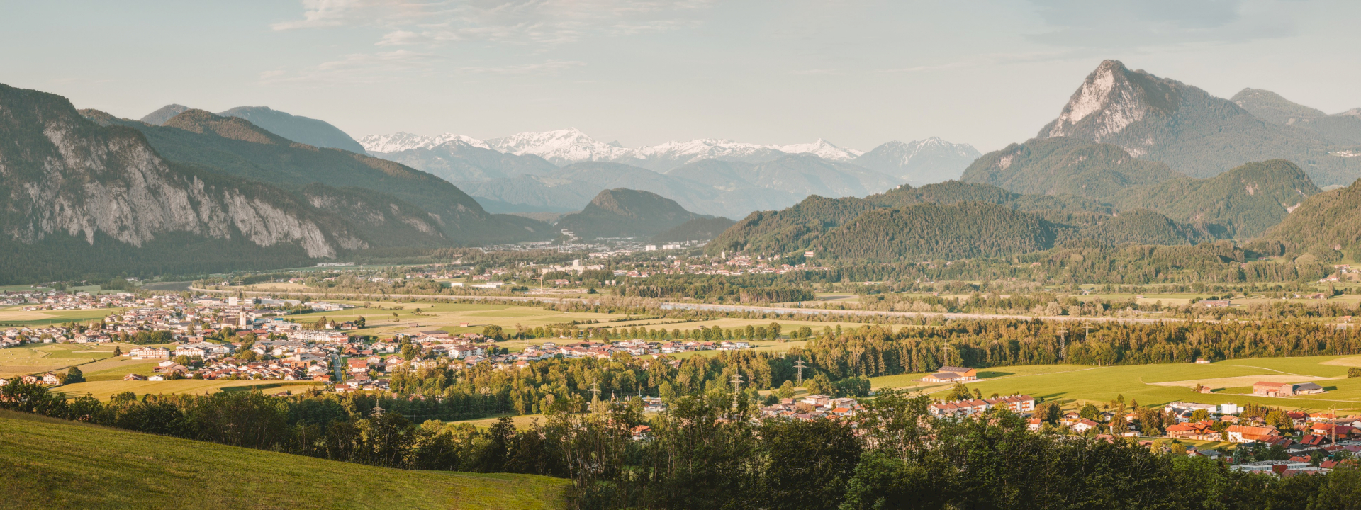 Alpine Panorama with villages