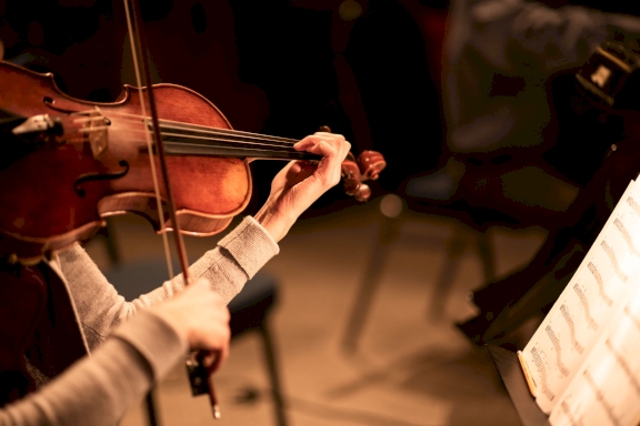 Classical Musician with a violin